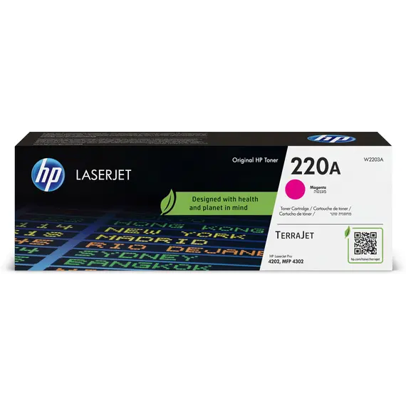 Cartucho de Toner HP 220A Magenta Original para Impressoras LaserJet - Alta Qualidade