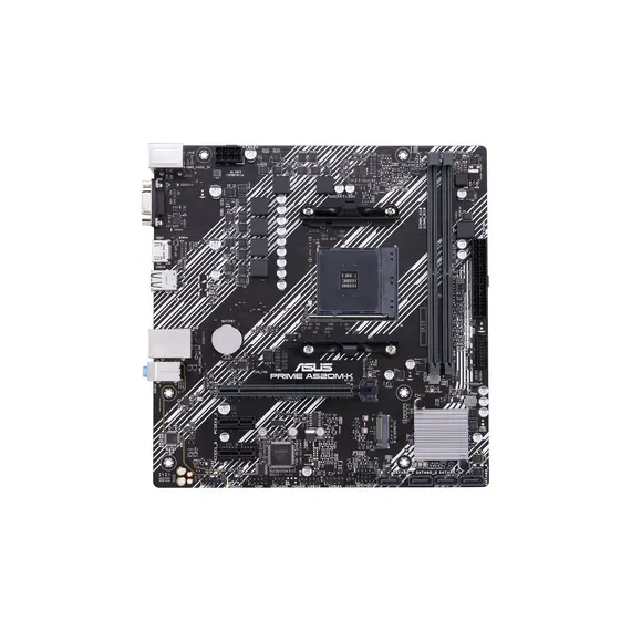Placa-mãe ASUS PRIME A520M-K AMD Socket AM4, compatível com Ryzen 3ª geração, formato mATX, DDR4 - Loja BluePixel