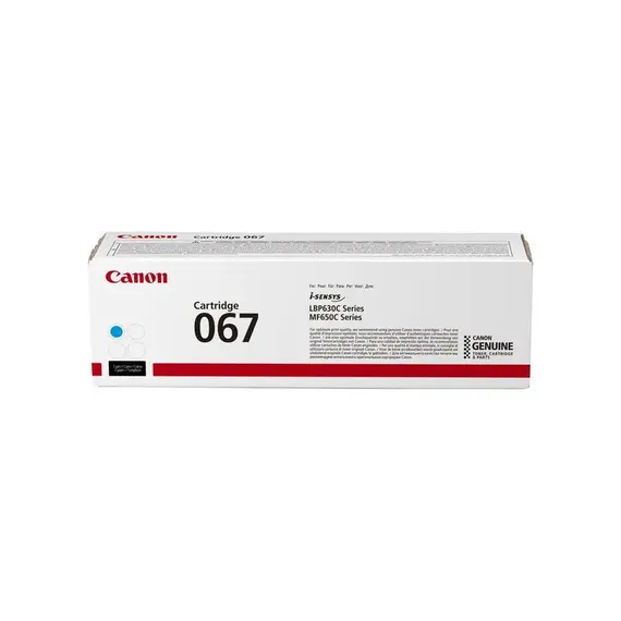 Cartucho de Toner Canon 067 Cyan para Impressoras Canon | BluePixel.pt
