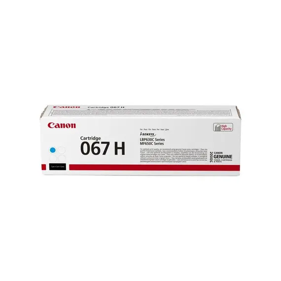 Cartucho de Toner Canon 067 High Yield Cyan - Impressões de Qualidade na BluePixel.pt