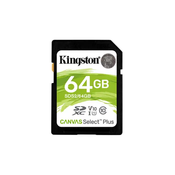 Cartão Kingston 64GB SDXC Canvas Select Plus UHS-I U1 V10 | Loja BluePixel