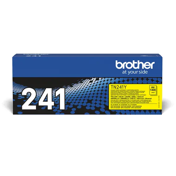 Toner Amarelo BROTHER TN241Y para HL3140CW, 3150, 3170, DCP9020 e MFC9140CDN | BluePixel.pt