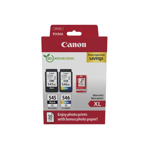 Cartucho de Tinta CANON PG-545XL/CL-546XL para Impressoras | BluePixel.pt
