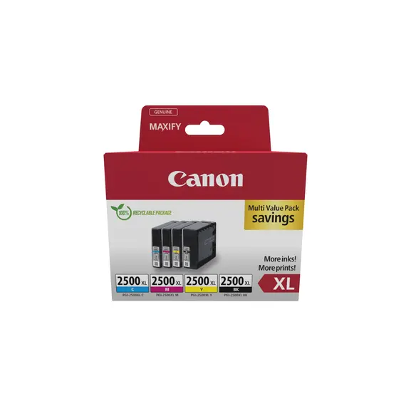 Cartucho de Tinta CANON PGI-2500XL Preto e Colorido | Alta Qualidade e Rendimento | bluepixel.pt