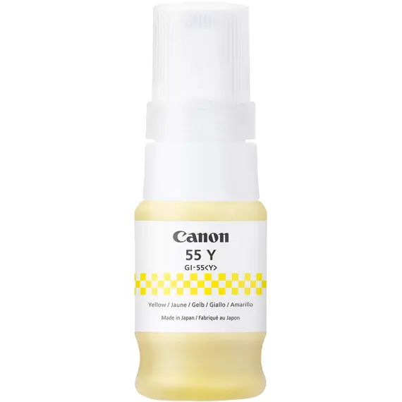 Cartucho de Tinta Amarelo CANON GI-55 para Impressoras - Alta Qualidade e Fácil Instalação | bluepixel.pt