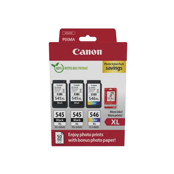 Cartuchos de Tinta CANON PG-545XL e CL-546XL Multi Pack | Impressão de Qualidade na BluePixel