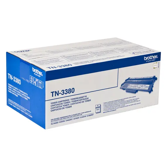 Toner Preto BROTHER TN3380 para Impressoras HL5440D, 5450DN, 5470DW, HL6180DW, DCP8110DN, DCP8250 - Alta Qualidade