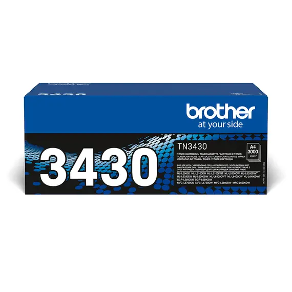 Toner Brother TN3430 Preto - Capacidade para 3.000 páginas | Loja BluePixel.pt