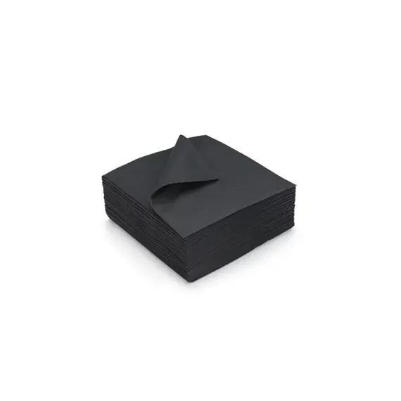 Guardanapos Pretos GC 40x40cm 1/8 - Pack de 120 unidades | Loja BluePixel