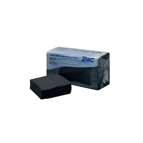 Guardanapos Pretos 20x20cm - Pack de 100 unidades | GC | Loja BluePixel