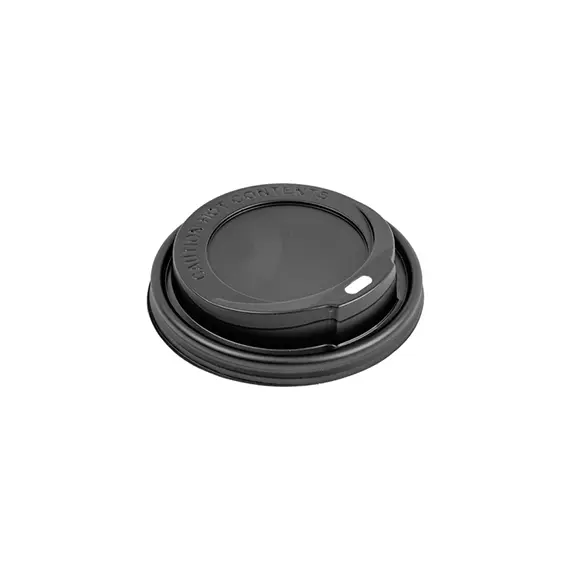 Tampa Alta para Copos 360/480ml 9cm Preto PS - Pack de 100 | Outras