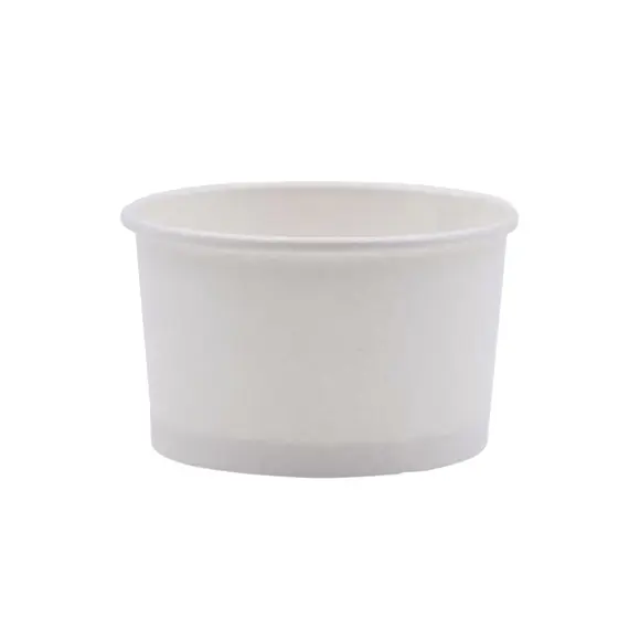 Copos de Gelado 120ml em Papel Branco - Pack 50 unidades | Loja online bluepixel.pt
