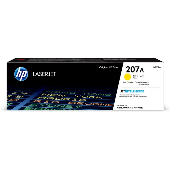 Cartucho de toner amarelo HP 207A LaserJet - Alta qualidade e desempenho para impressoras HP | bluepixel.pt