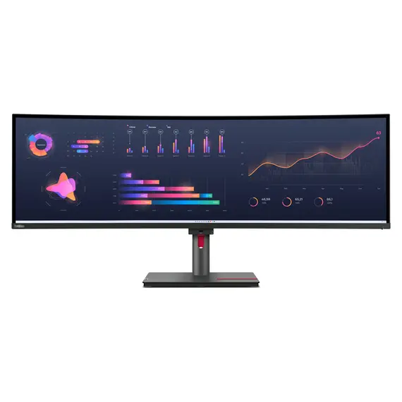 Monitor Lenovo ThinkVision P49w-30 de 49'' IPS 5120x1440 32:9 - Alta Performance e Conectividade