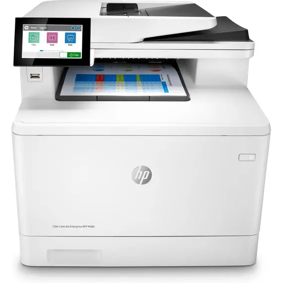 HP Color LaserJet Enterprise MFP M480f - Impressora multifuncional a cores para escritórios | bluepixel.pt