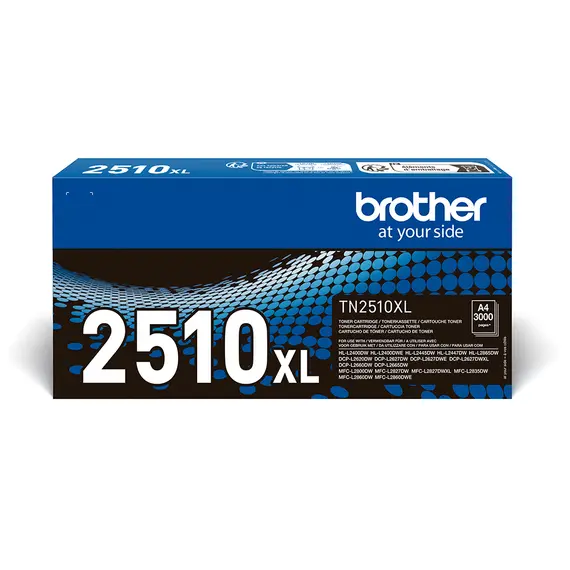 Cartucho de Toner Preto BROTHER TN2510XL - Alta Capacidade até 3.000 páginas | bluepixel.pt