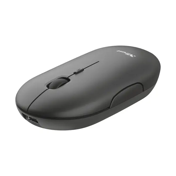 Rato Wireless Ultrafino TRUST PUCK Recarregável Preto | Loja BluePixel