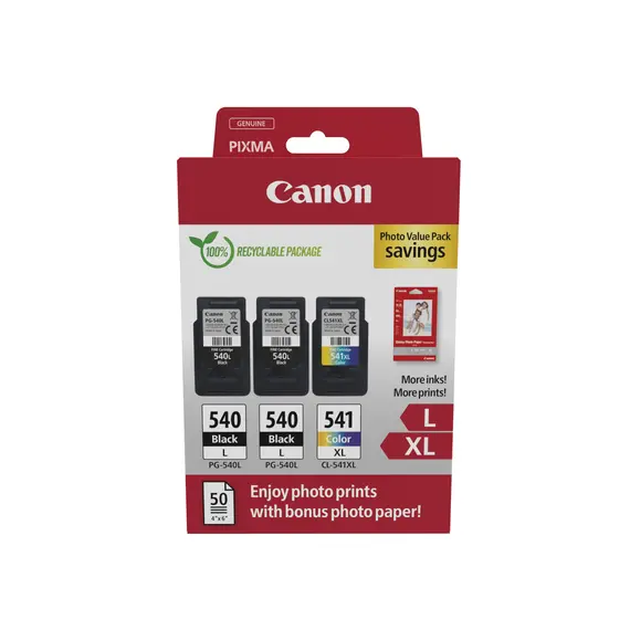 Cartuchos de Tinta CANON PG-540LXL e CL-541XL | Impressão de Alta Qualidade na bluepixel.pt