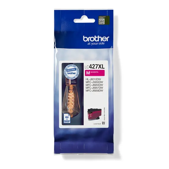 Cartucho de Tinta Magenta Brother LC427XLM - Alta Capacidade para Impressoras Brother | BluePixel.pt