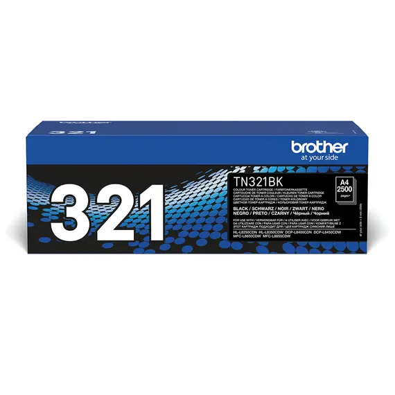 Toner Preto Brother TN321BK para HL-L8250CDN e HL-L8350CDW - Alta Capacidade e Qualidade