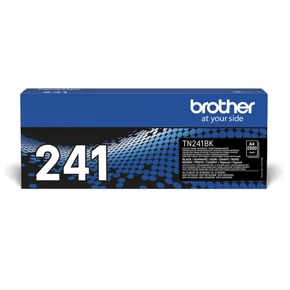 Toner Preto BROTHER TN241BK para Impressoras HL3140CW, 3150, 3170, DCP9020 e MFC9140CDN - Alta Capacidade