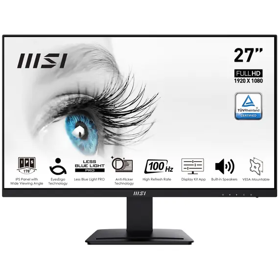 Monitor MSI PRO MP273A 27'' VA Full HD com várias ligações | Loja BluePixel