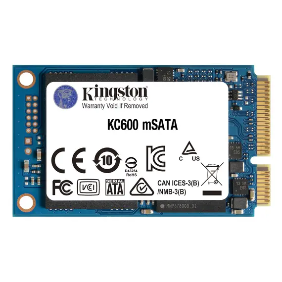 Kingston KC600 512GB SSD mSATA SATA3 - Alta Performance para Dispositivos Portáteis | bluepixel.pt