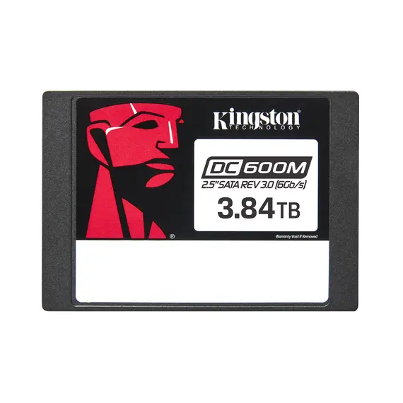 Kingston 3.84TB DC600M SSD SATA3 para Data Centers, Servidores e NAS - VMWare Ready