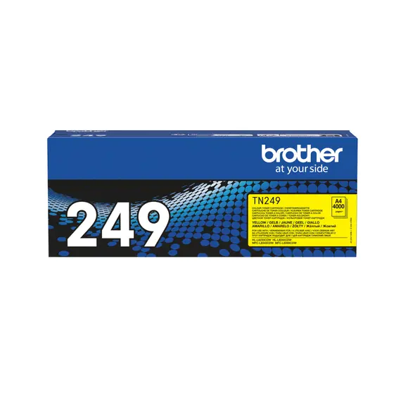 Cartucho de Toner Amarelo BROTHER TN-249Y - Alta Capacidade para Impressoras BROTHER