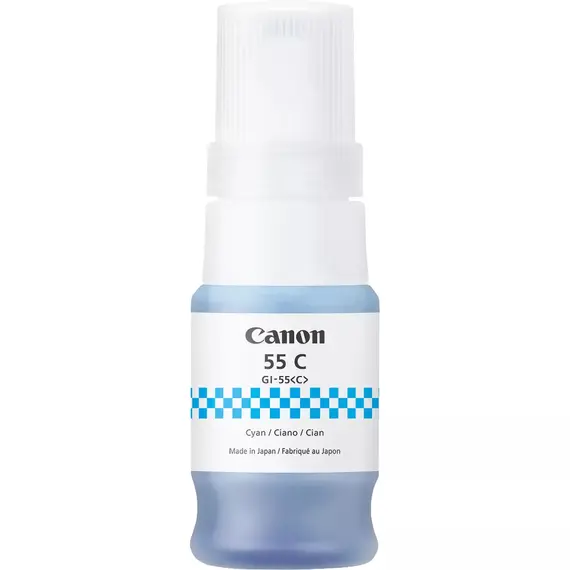 Cartucho CANON GI-55 Cyan | Tinta de alta qualidade para impressoras na BluePixel.pt