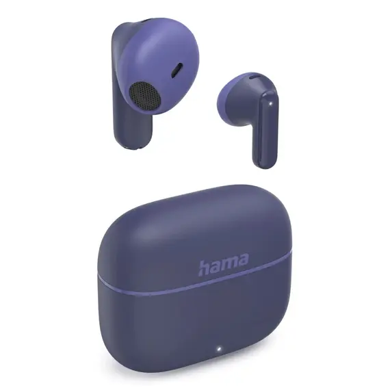 Fones de ouvido Bluetooth HAMA TWS Freedom Light II Azul - Som de alta qualidade e liberdade sem fios