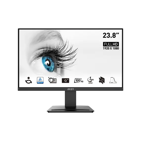 Monitor MSI PRO MP2412 23.8'' FHD 100Hz 1ms FreeSync EyesErgo - Loja BluePixel