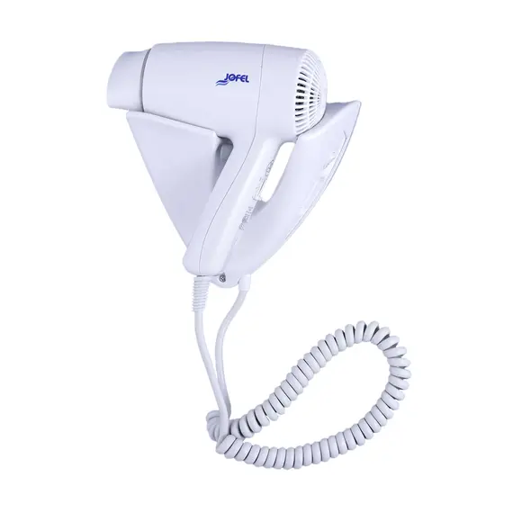 Secador de Cabelo Elétrico JOFEL PW 1800 Branco com Suporte | Loja BluePixel