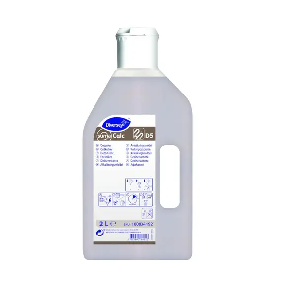 Desincrustante Máquina Loiça Suma Calc D5 2L - Diversey | Limpeza Profissional