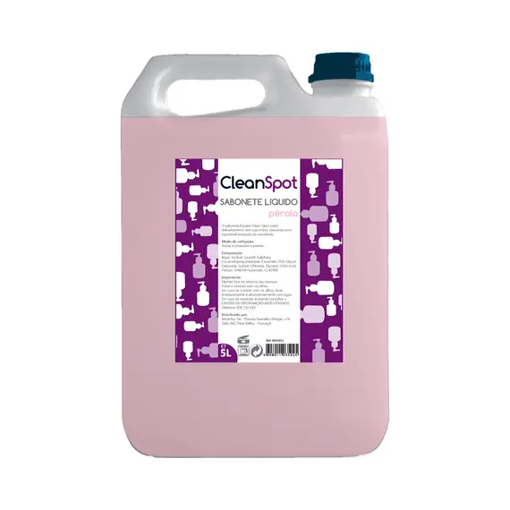 Sabonete Líquido de Mãos CleanSpot Pérola Rosa 5L | Higiene e Cuidados