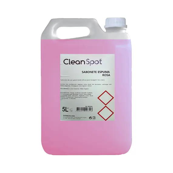 Cleanspot Sabonete Espuma Mãos Rosa 5L | Limpeza eficaz e suave para mãos