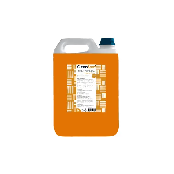 Cera Acrílica Amarela para Pavimentos CleanSpot 5L | Proteção e Brilho Duradouro