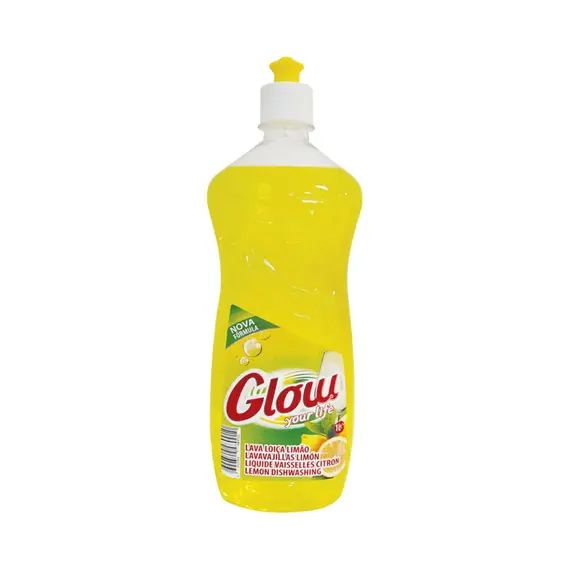 Detergente Manual Loiça Limão Glow 1L - Limpeza eficaz e aroma fresco para a sua loiça