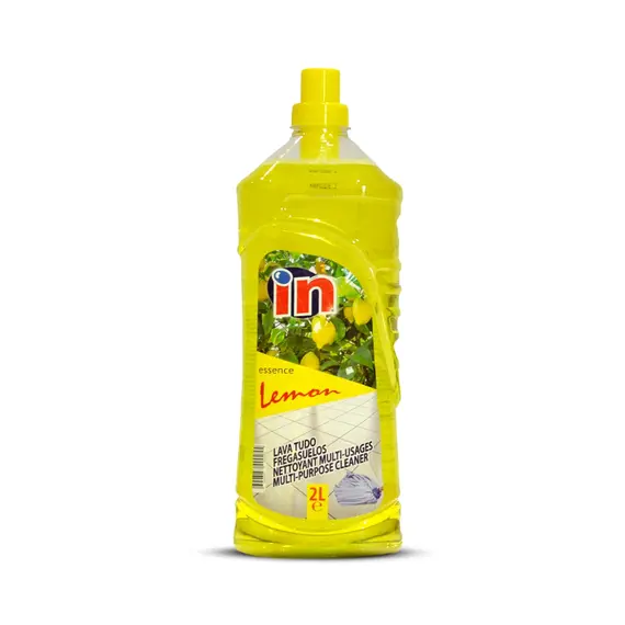 Detergente Lava Tudo Limão 2L IN | Limpeza eficaz e aroma cítrico para sua casa
