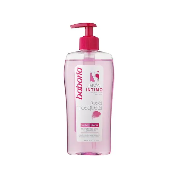 Sabonete Líquido Íntimo Babaria Rosa Mosqueta 300ml | Cuidado delicado e hidratante