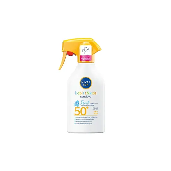 Protetor Solar SPF50+ Nivea Sun Babies & Kids 5in1 270ml | Proteção para Crianças na bluepixel.pt