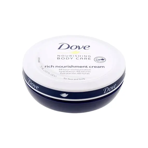 Creme Corporal Dove Rich Nourishment 75ml - Hidratação Profunda e Cuidados Diários