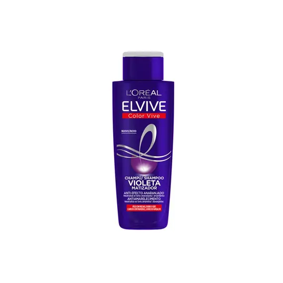 Champô Elvive Violeta Matizador 200ml - Cuidado para Cabelos Loiros e Grisalhos | ELVIVE