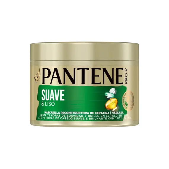 Máscara Capilar Pantene Suave e Liso 450ml - Hidratação Profunda e Brilho Natural