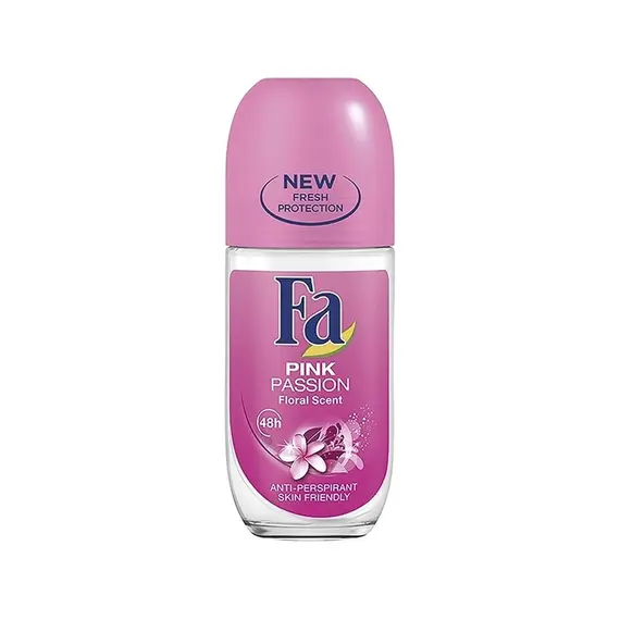 Desodorizante Roll-On FA Pink Passion 50ml | Proteção e Frescura Duradoura