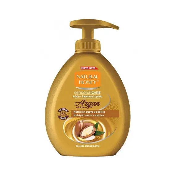Sabonete Líquido Mãos Honey Argão - Natural Honey | Higiene e Hidratação para Mãos Delicadas