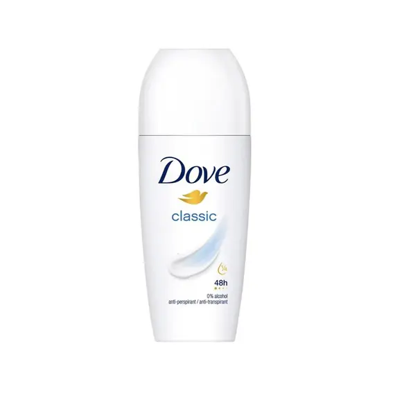 Desodorizante Roll-On Dove Classic 50ml | Proteção e Frescura Duradoura na bluepixel.pt