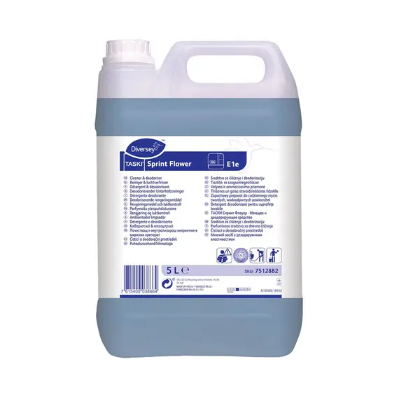 Detergente Multiusos TASKI Sprint Flower E1e 5L - Diversey | Limpeza Profissional