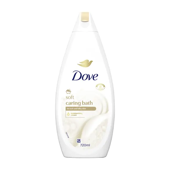 Gel de Banho Dove Hidratação Suave 720ml - Limpeza delicada e hidratação para pele macia