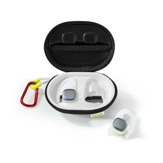HAMA Spirit Athletics Bluetooth True Wireless Headphones Branco/Amarelo - Alta Qualidade e Conforto